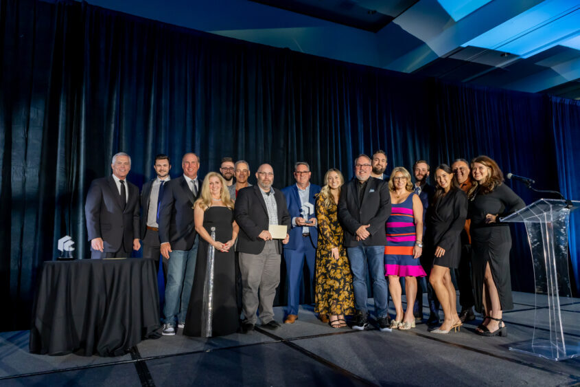 Team photo from Small Business of the Year win